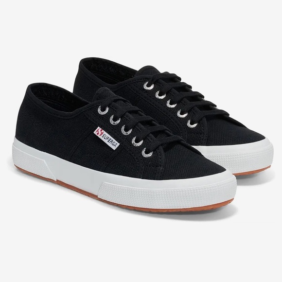 Superga Black 2750 COTU Classic Sneakers in Womens 8.5 Canvas Shoes - Picture 9 of 9
